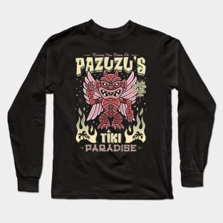 Pazuzu Tiki Bar - Creepy Cute Exorcist Demon - Hawaii Island Vacation Long Sleeve T-Shirt